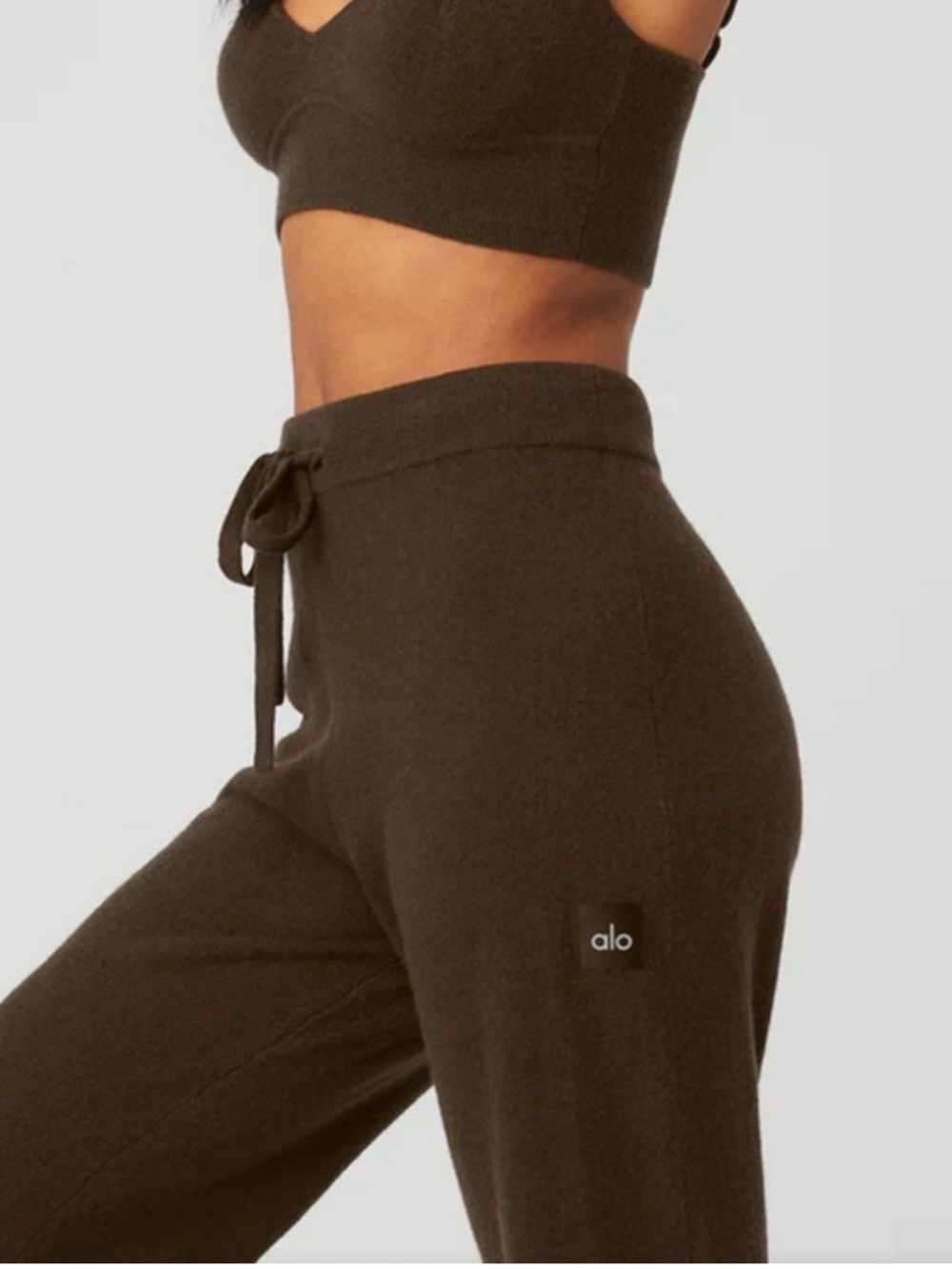Alo Yoga Cashmere Jet Set Espresso Pants